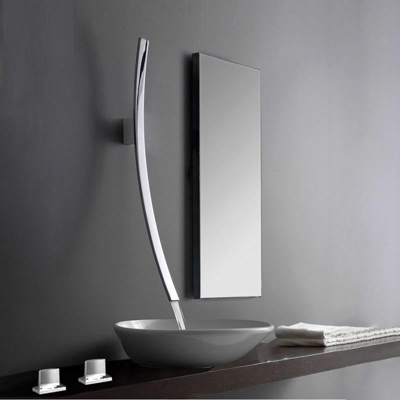 CAVOLANO Wall Mounted Spout Waterfall Faucet