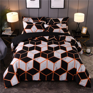 Mono Geometric Duvet Cover and Bedding Set