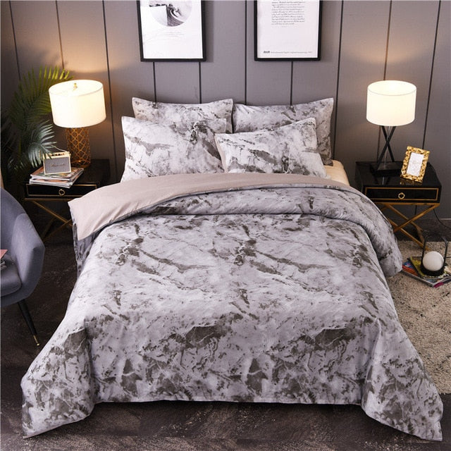 Mono Geometric Duvet Cover and Bedding Set