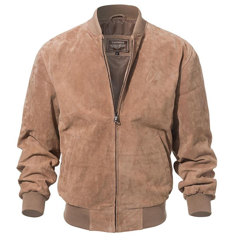 TANOVA Pigskin Leather Baseball Bomber Jacket