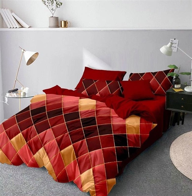 Geometric Deluxe Duvet Cover & Bedding Set