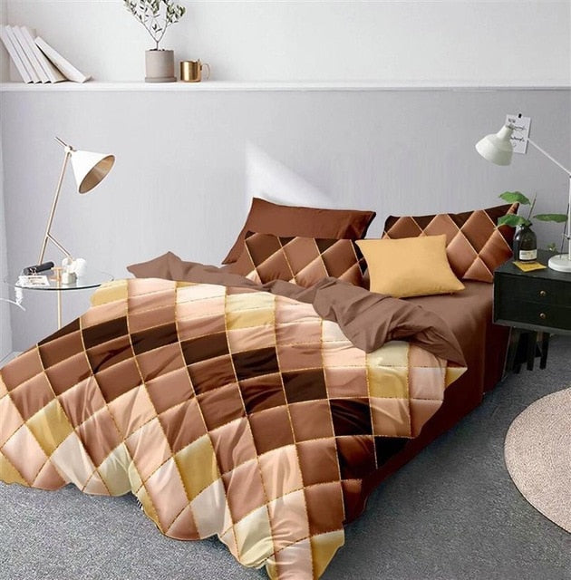 Geometric Deluxe Duvet Cover & Bedding Set